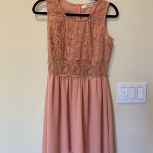 High-Low Dress with Lace